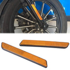 2X Front Fork Leg Reflectors for Harley Softail Dyna Fatboy Sportster (L&R)