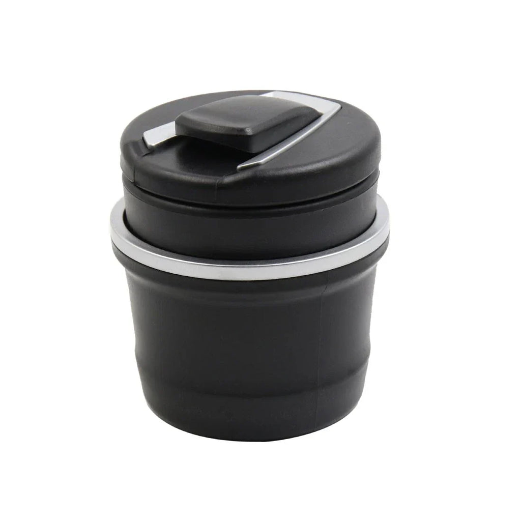Ashtray Holder for BMW - Blue LED Light Black Shell, Smoke Removal