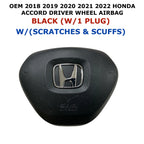 Driver Wheel Airbag for Honda Accord (2018–2022) W/1 Plug Black