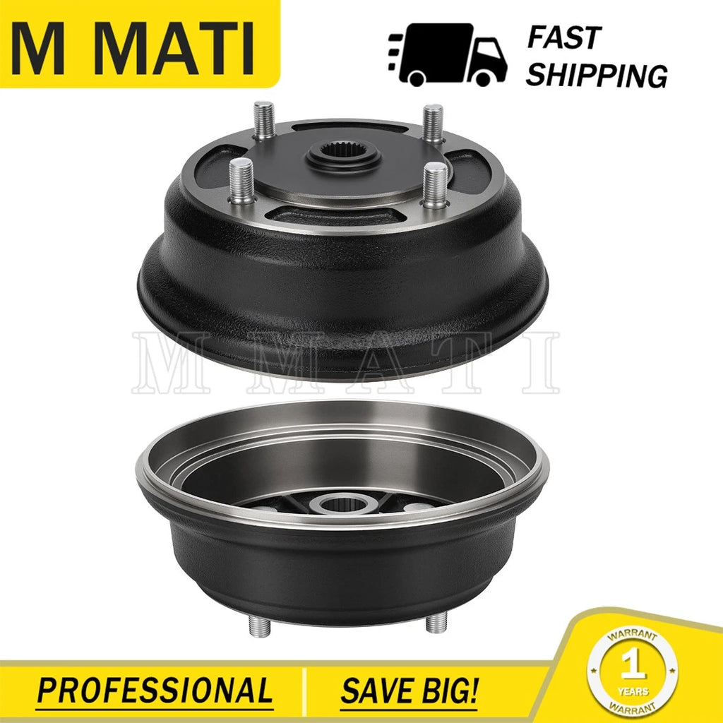 2 Rear Brake Drum Hubs for Kawasaki Mule 2510 3010 4010 KAF950 2002–2013