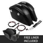 Matte Black Saddlebags for Indian Chieftain (2014–2018) - Electronic Latch