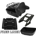 Trunk Pad Mount Rack Base Plate for Harley Street Road Glide (2014–2023) Black