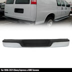 Chrome Rear Step Bumper for Chevy Express & GMC Savana (2001-2023)