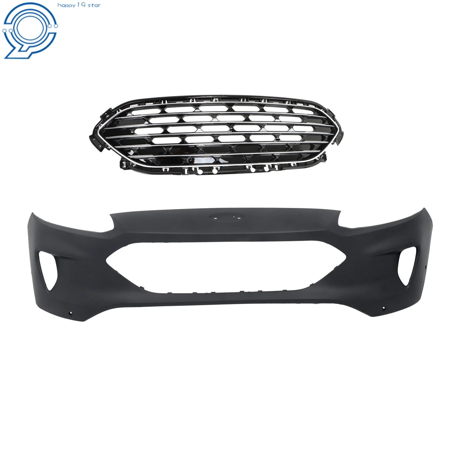 Complete Front Bumper & Chrome Grille for Ford Escape (2020–2022)
