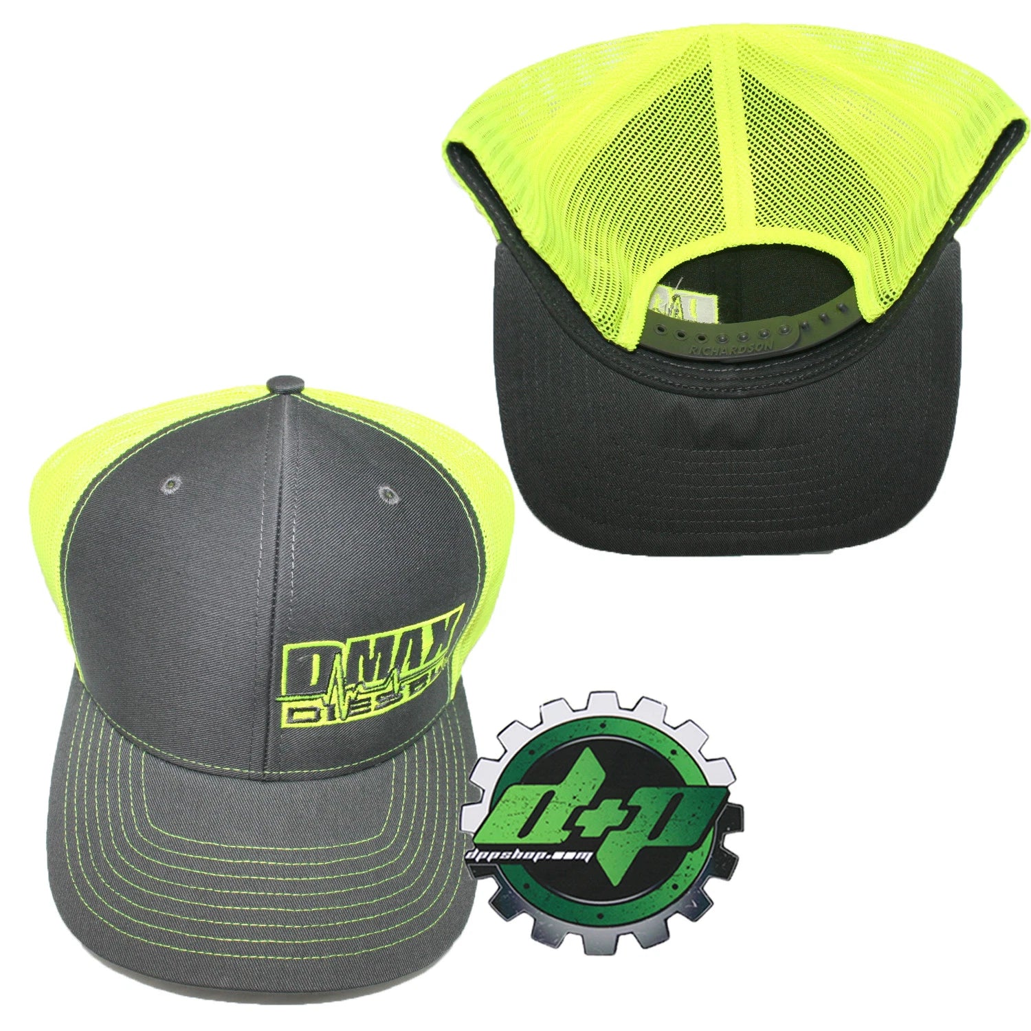 Duramax Diesel Trucker Hat Snapback Mesh Grey Yellow