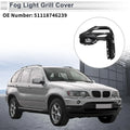 1 x Front Left Fog Light Grill for BMW X5 (2019-2022) Black