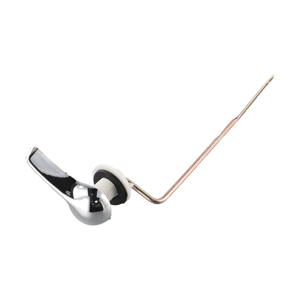 Toilet Tank Flush Lever Handle Assembly Chrome Finish for Universal Fit