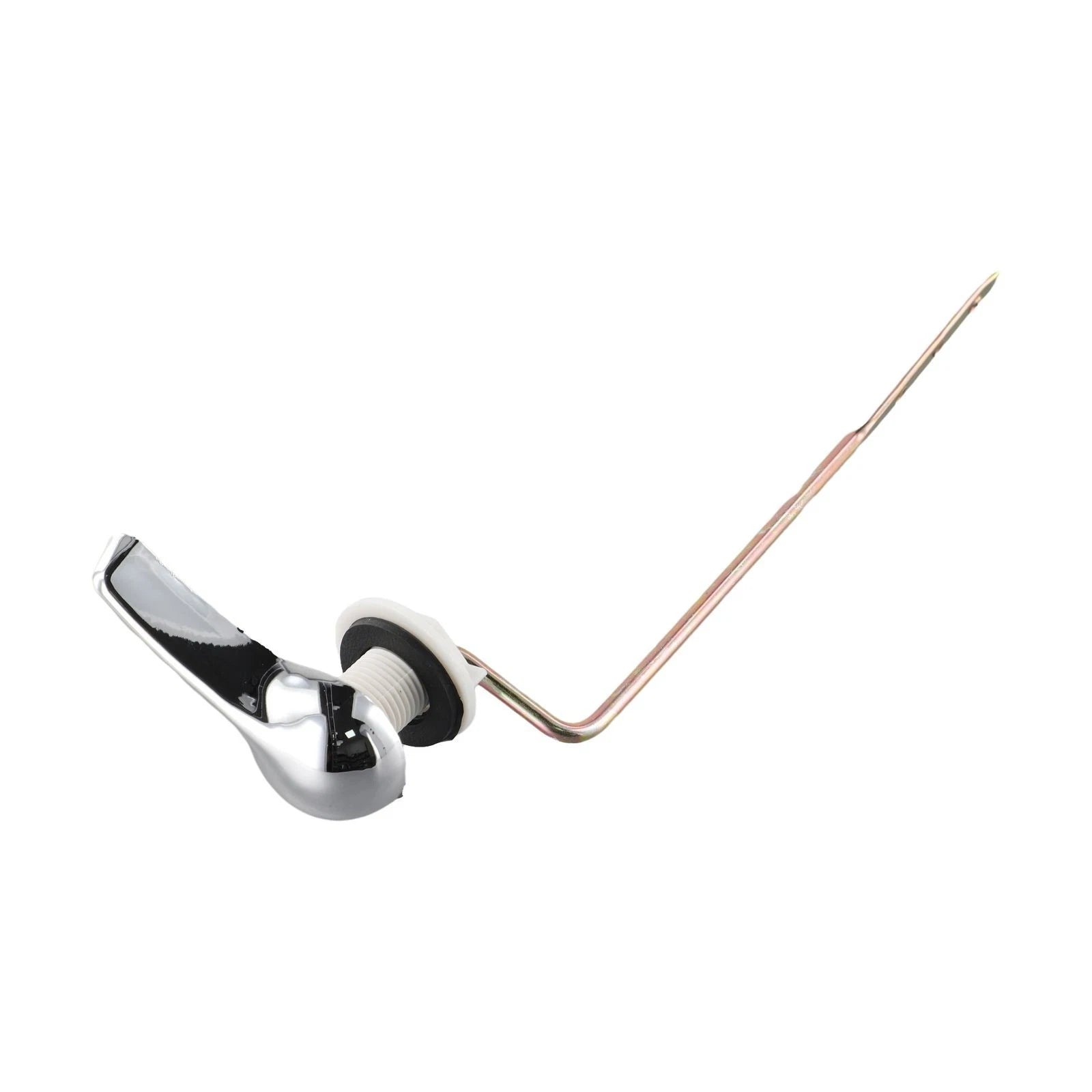 Toilet Tank Flush Lever Handle Assembly Chrome Finish for Universal Fit