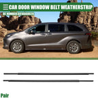 1 Pair Rear Door Window Weatherstrip for Toyota Sienna (2011–2020)