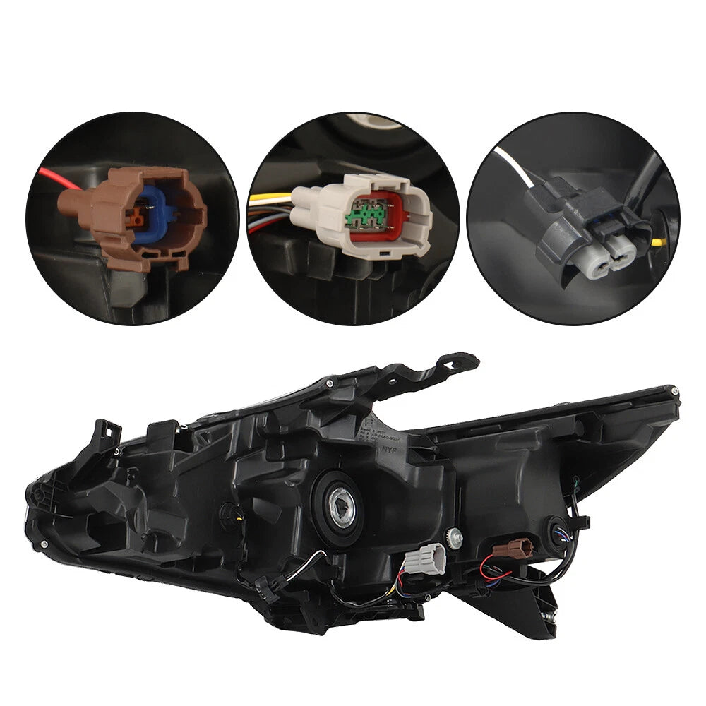 RH Headlight for Nissan Altima Sedan (2016–2018) Clear LED