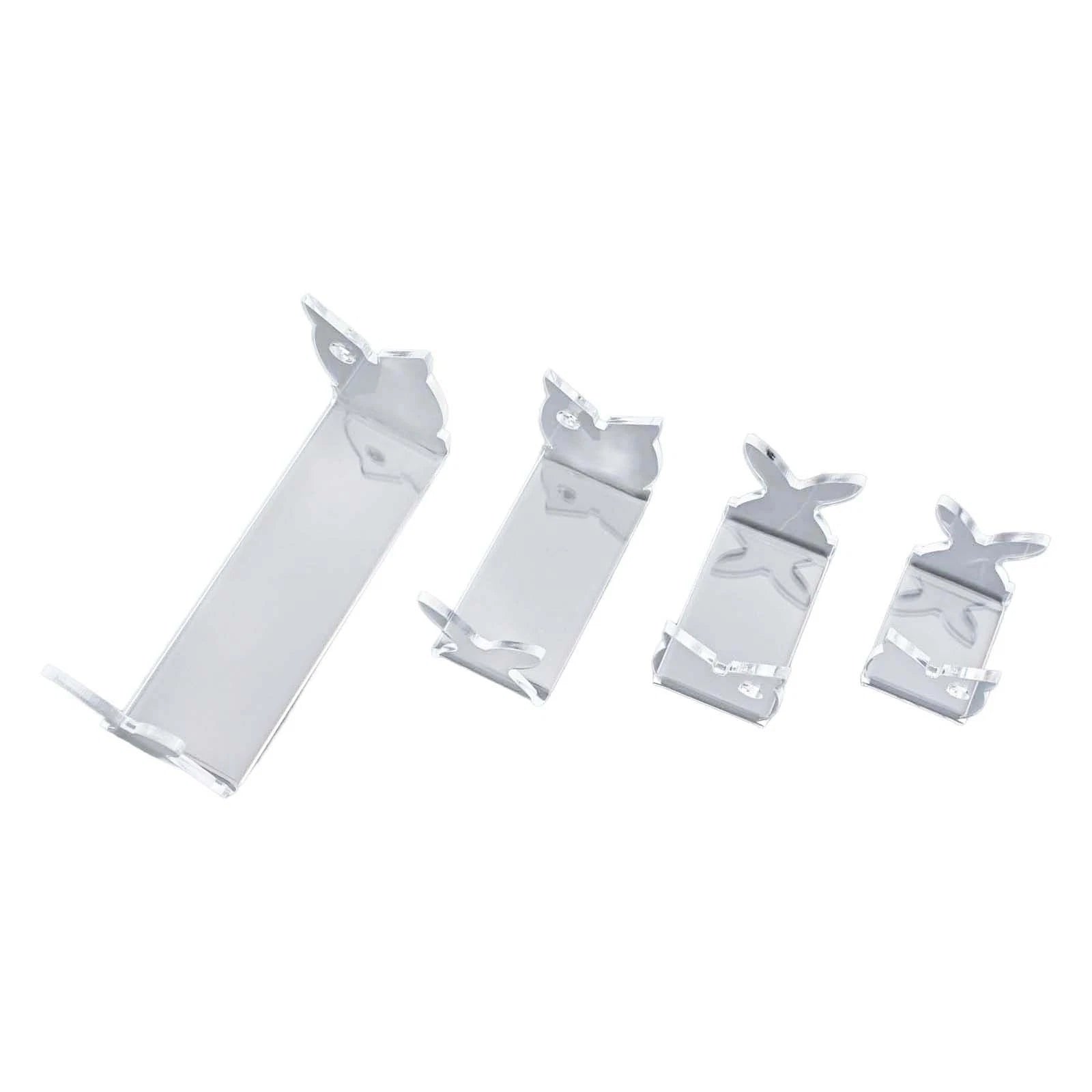 Set of 4 Transparent Acrylic Lure Holders for Fishing