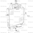 Radiator for Claas Renault Ares 540-636 (2000–2006)
