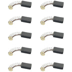Set of 10 Carbon Brushes for Electric Motor Power Drill