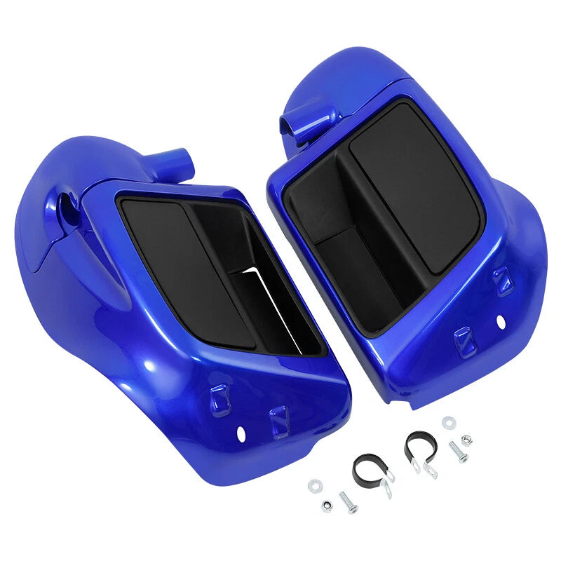 Blue Lower Vented Fairings for Harley Touring Road Glide (2014–2024)