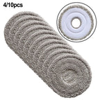Set of 4 Mop Cloths for Mova P50 Pro, Ultra P10 Pro (Compatible)