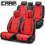 Set of 4 CAAP Drive Series Seat Covers for Truck (Universal) Red/Black