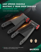 2" Rear Drop Shackle Lowering Kit for Ford F150 (2004–2014) 413130