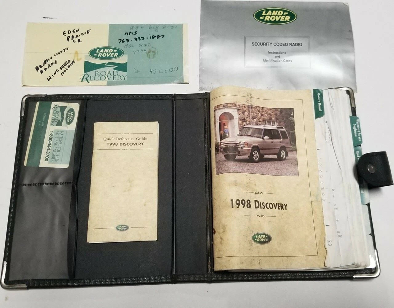 Owners Manual with Case for Land Rover Discovery I (1998)