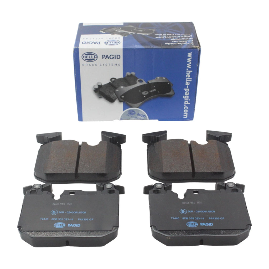 Set of 4 Hella Front Low-Met Disc Brake Pads for BMW F80 M3 F83 M4 (2012–2020)