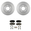 Set of 4 Bosch Front Vented Rotors & Blue Ceramic Brake Pads for Kia Sedona (2015–2020)