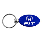 Blue Oval Keychain KC1340.FIT.BLU - Officially Licensed for Honda Fit