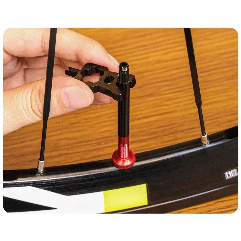 Valve Core Remover Tool for AV and Bike Valves (Portable Aluminium Alloy)