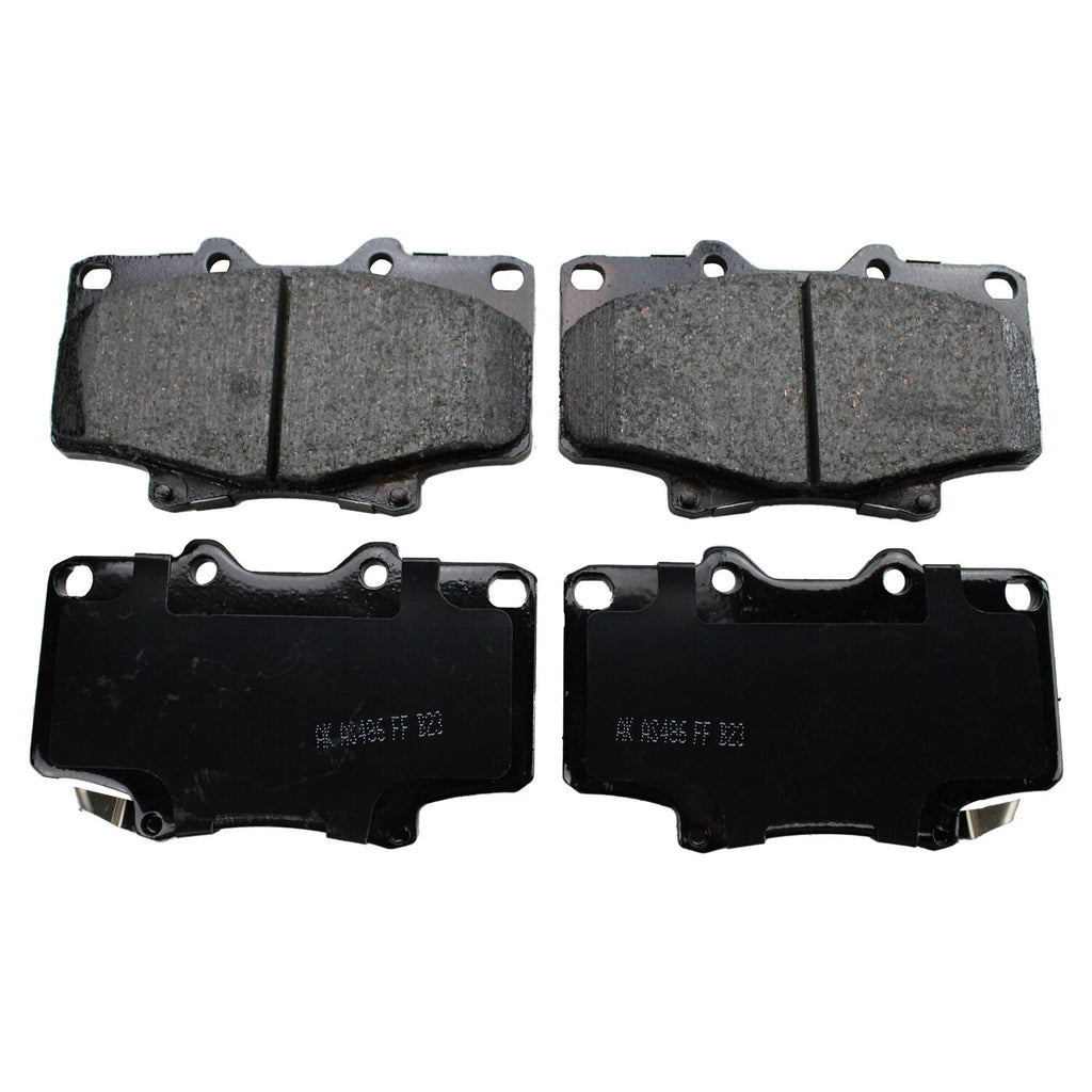 Set of 4 Akebono ProACT Front Ceramic Brake Pads for Toyota Land Cruiser (1996–2007)