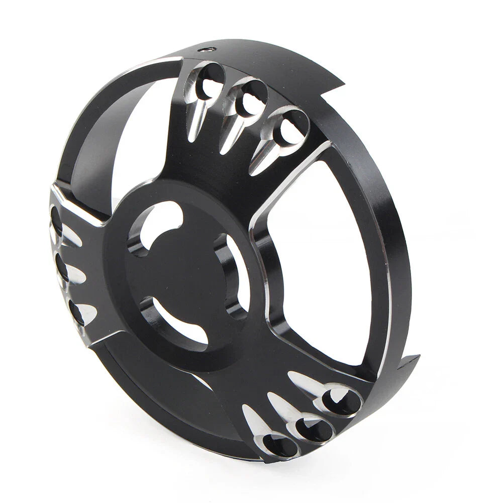 Black CNC Aluminum Derby Cover for Harley XL883 (2013-2023)