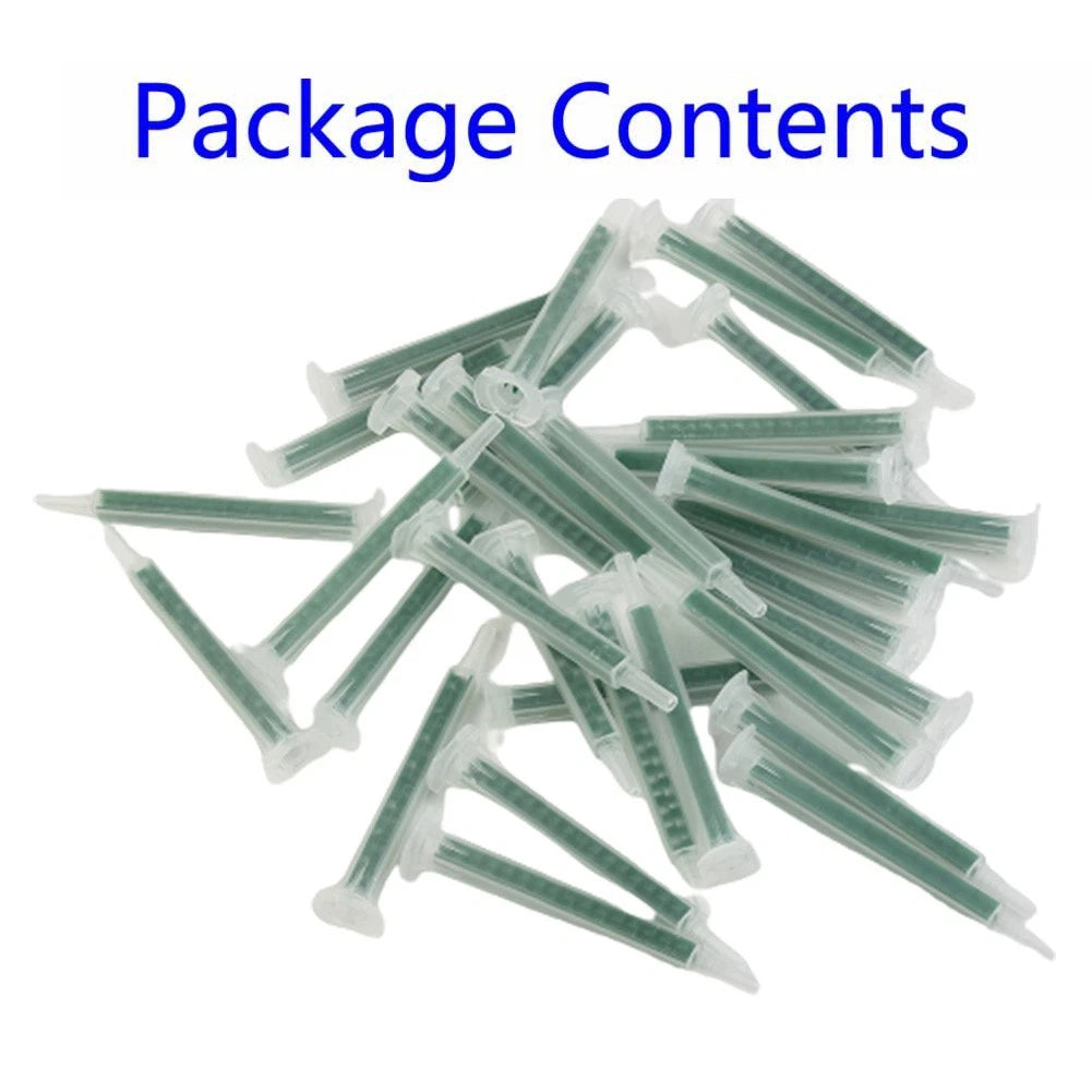 50pcs Mixing Nozzles for F6-16 Glue Resin (16 Nozzles, 83mm)