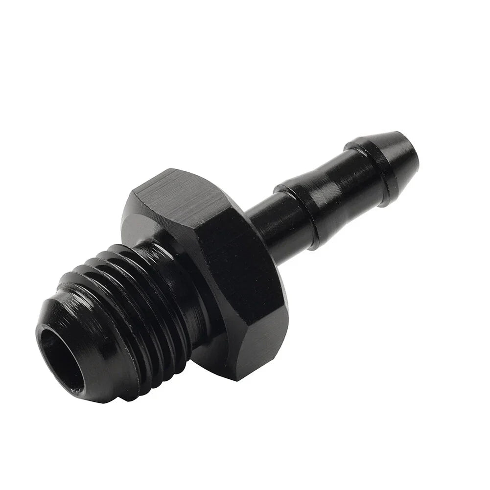 6AN Male to 1/4" Barb Push Lock Fitting Oil Fuel Hose Adapter for Car
