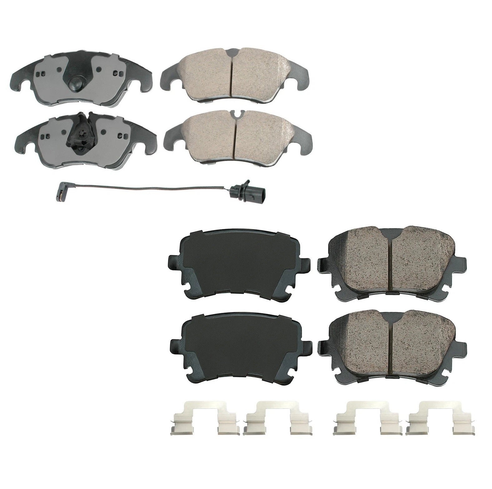 Akebono Euro Brake Pad Kit for Audi Q5 S4 S5 (2009–2021)