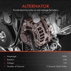 Alternator for Toyota RAV4 (2006-2008) L4 2.4L 100A Clockwise 12V