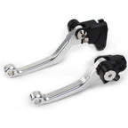 Silver Pivot Brake Clutch Levers for YAMAHA WR 250F WR 450F (2001-2016)