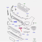 Left Front Bumper Air Deflector for Land Rover Range Rover Sport (14-17)