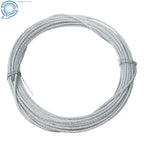 Galvanized Steel Cable 3/16 in x 50 FT 7X19 Strands 4200lbs Strength
