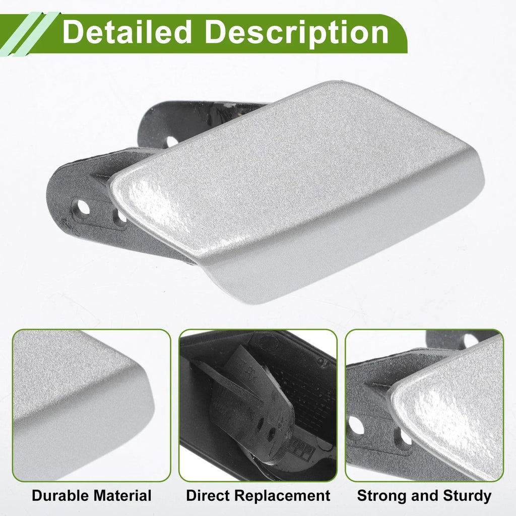 Front Right Washer Nozzle Cover for BMW 320i Silver Tone