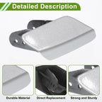 Front Right Washer Nozzle Cover for BMW 320i Silver Tone