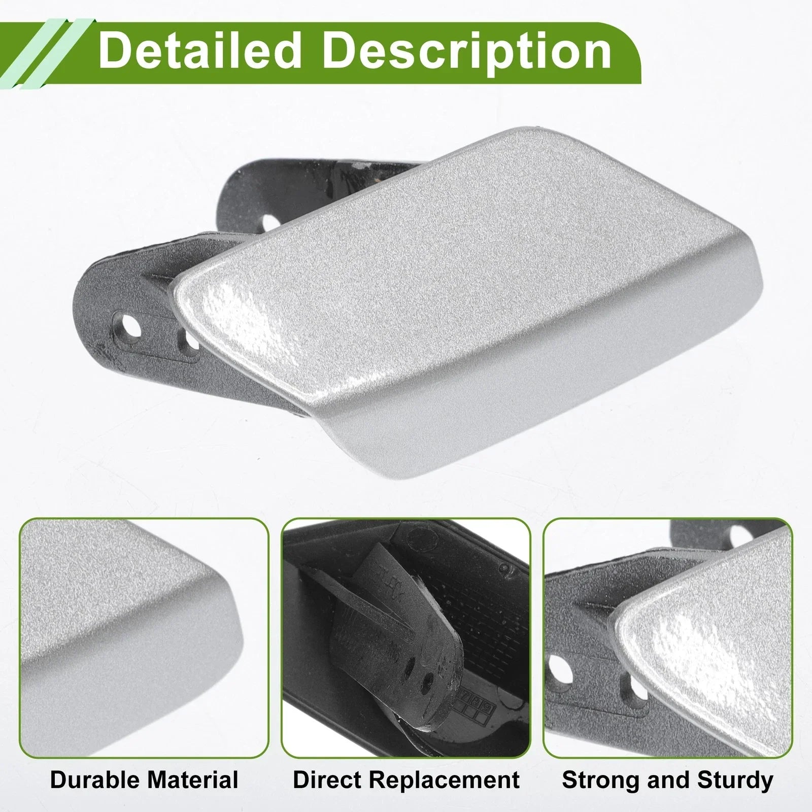 Front Right Washer Nozzle Cover for BMW 320i Silver Tone