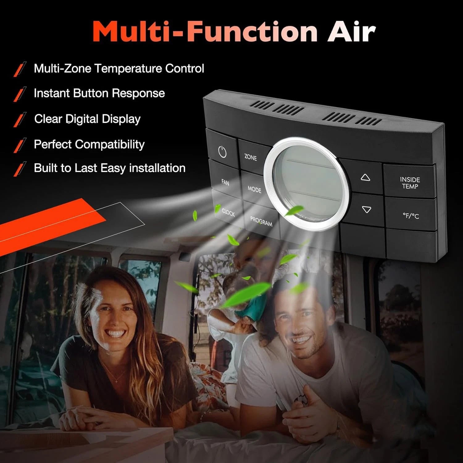 Multi-Zone Thermostat for Dometic RV (10-Button Control)