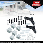 Double Eye Leaf Spring Hanger Kit for Tandem Axle Trailer