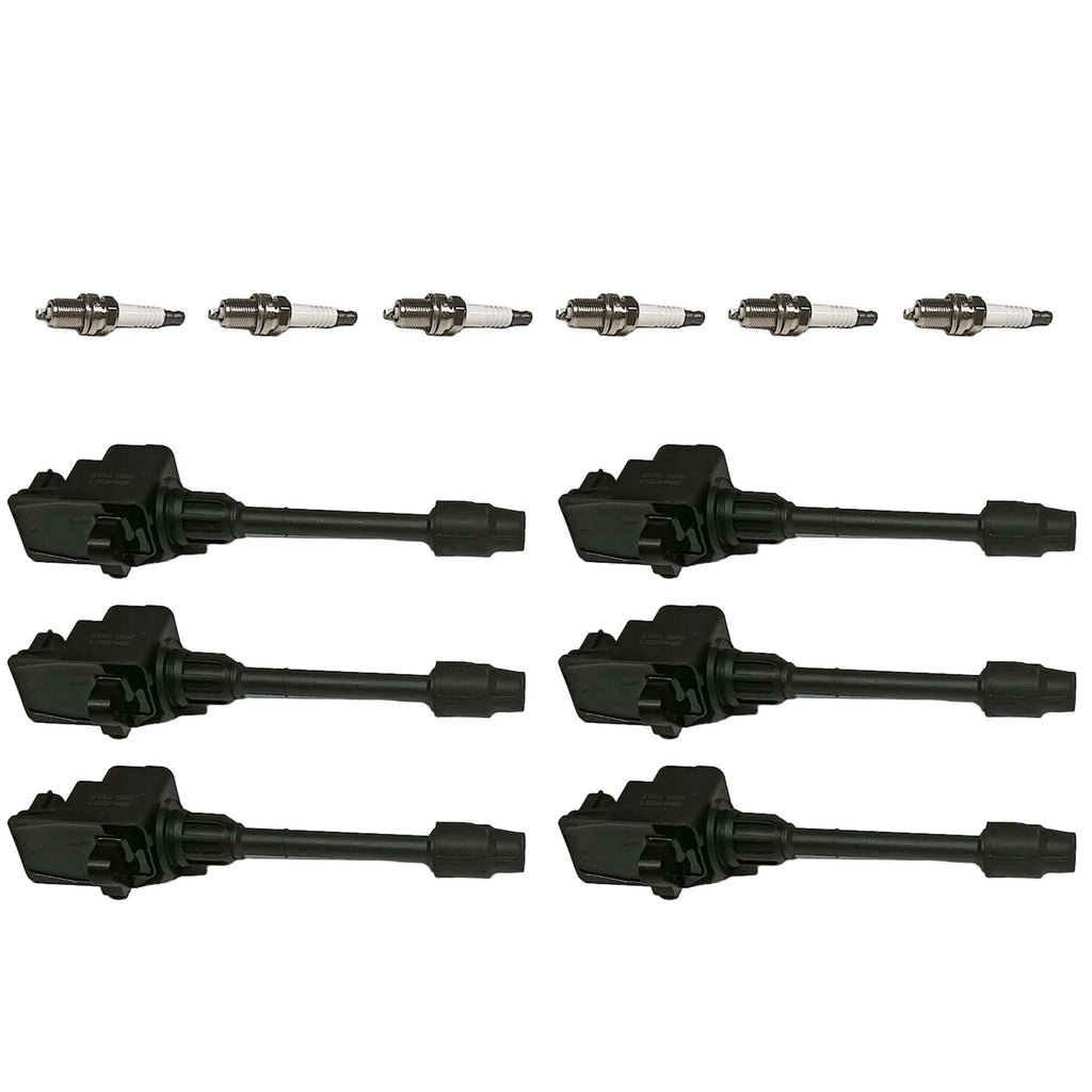 6X Ignition Coils & Iridium Spark Plugs for Nissan Maxima (1995–1999)
