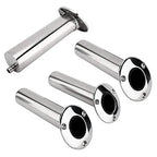4PC Heavy Duty Stainless Steel Flush Mount Fishing Rod Holders
