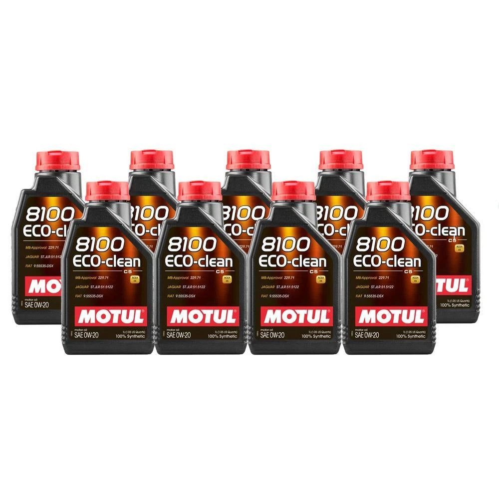 Set of 9 Engine Oil 0W20 (9 Liter) Eco-Clean 8100 for