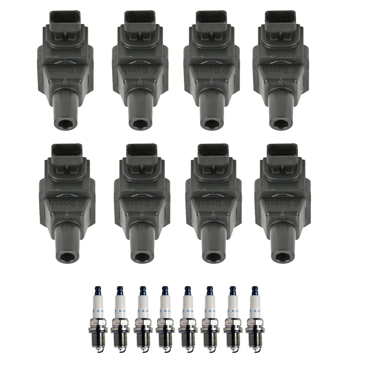Set of 8 Ignition Coils & Spark Plugs for Mercedes W140 R129 V8 (1992–1999)