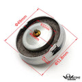 Chrome Flat Top Bayonet Petrol Cap for Oil Tank (2", Sealing Gasket)