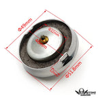Chrome Flat Top Bayonet Petrol Cap for Oil Tank (2", Sealing Gasket)