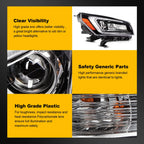 2X LED Headlight Assembly for GMC Acadia (2013–2016)