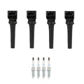 Set of 4 Ignition Coils & NGK Iridium Spark Plugs for Mazda 3 6 CX-5 (2010–2020)