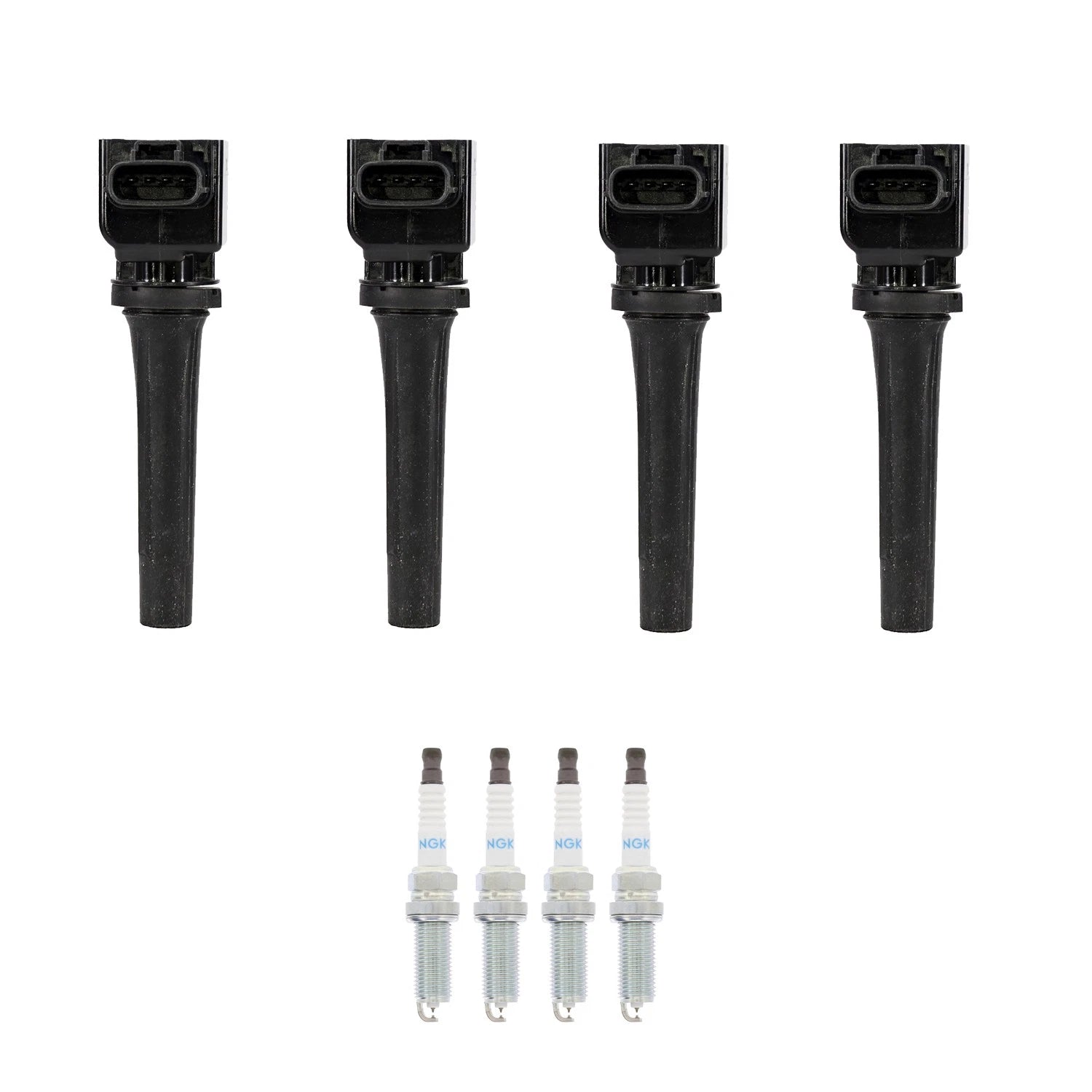 Set of 4 Ignition Coils & NGK Iridium Spark Plugs for Mazda 3 6 CX-5 (2010–2020)