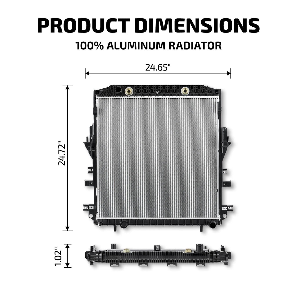 All Aluminum Radiator for Chevrolet Colorado, GMC Canyon (2015–2016)